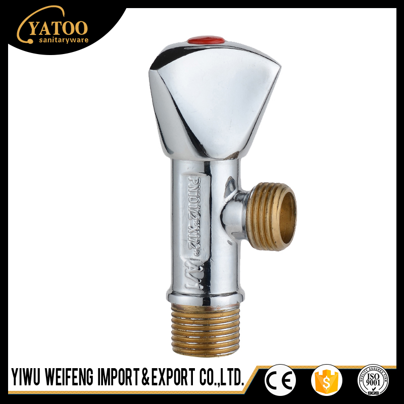 304 stainless steel triangular valve zinc alloy water stop valve