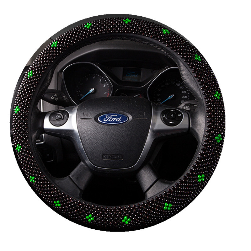 Retail Car GeneralPurpose M Wooden Beads Summer Steering Wheel Cover NonSlip Cover Interior Decoration Supplies Delivery