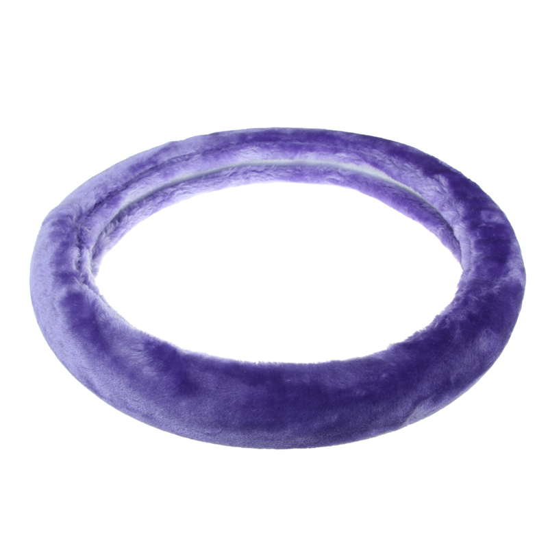 Plush material thickened steering wheel cover winter warm steering wheel cover
