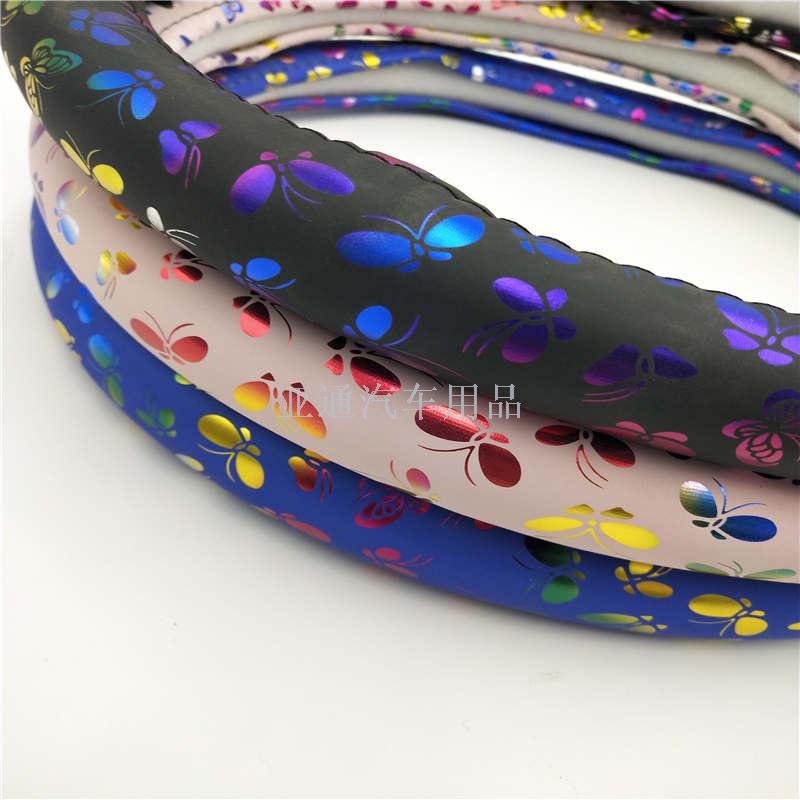 Hot wholesale foreign trade export car general motors steering wheel cover general bright leather handle cover M non 