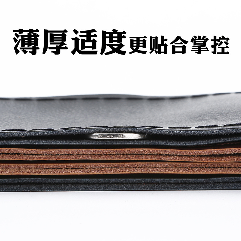 Leather Car Steering Wheel Cover Four Seasons Universal HandSewn Handle Cover NonSlip WearResistant New Leather Cover