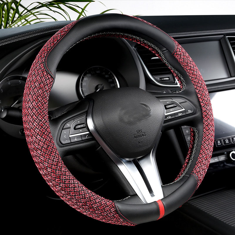 Four Seasons Universal Internet Celebrity NonSlip AntiSweat Genuine Steering Wheel Cover Dedicated Steering Wheel Cover
