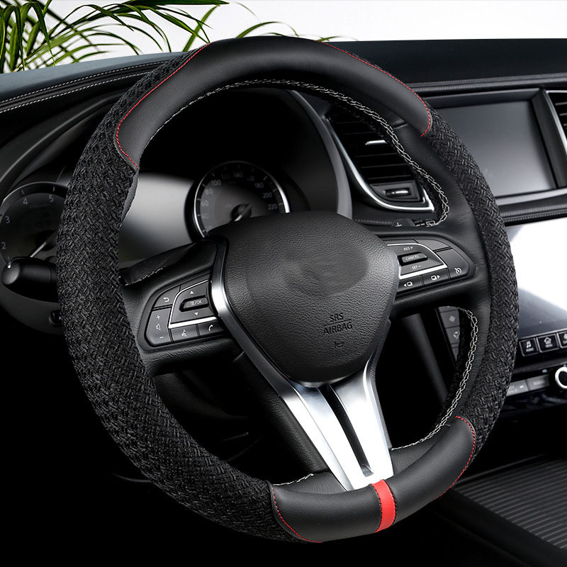 Four Seasons Universal Internet Celebrity NonSlip AntiSweat Genuine Steering Wheel Cover Dedicated Steering Wheel Cover