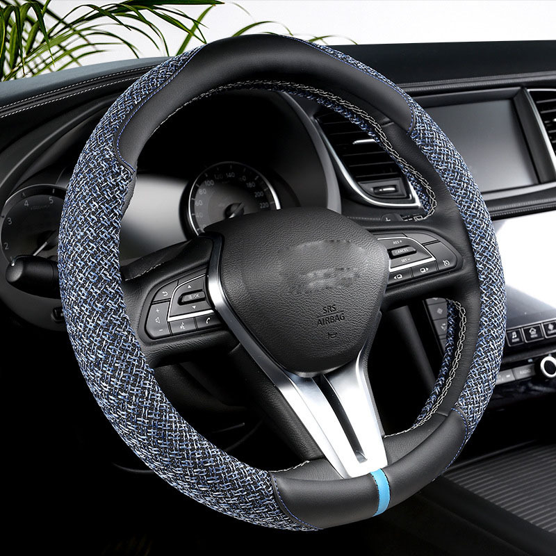 Four Seasons Universal Internet Celebrity NonSlip AntiSweat Genuine Steering Wheel Cover Dedicated Steering Wheel Cover