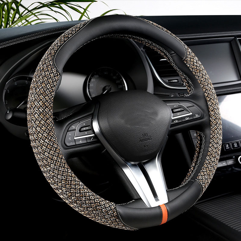 Four Seasons Universal Internet Celebrity NonSlip AntiSweat Genuine Steering Wheel Cover Dedicated Steering Wheel Cover