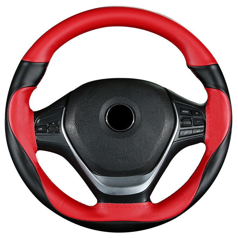 Sports Hand Sewing Steering Wheel Cover Four Seasons Universal Car Steering Wheel Cover NonSlip WearResistant 8861