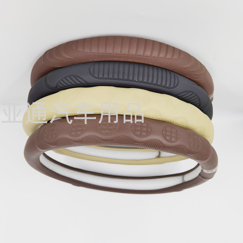 Wholesale Foreign Trade Export Car Universal Car Steering Wheel Cover Universal Pu Embossed Handle Cover Non-Leather