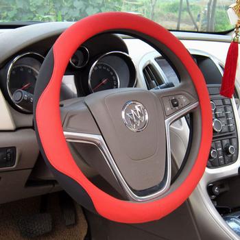 Latest quality Sheepskin steering wheel cover leather skin simulation by hand fashion boutique (map)