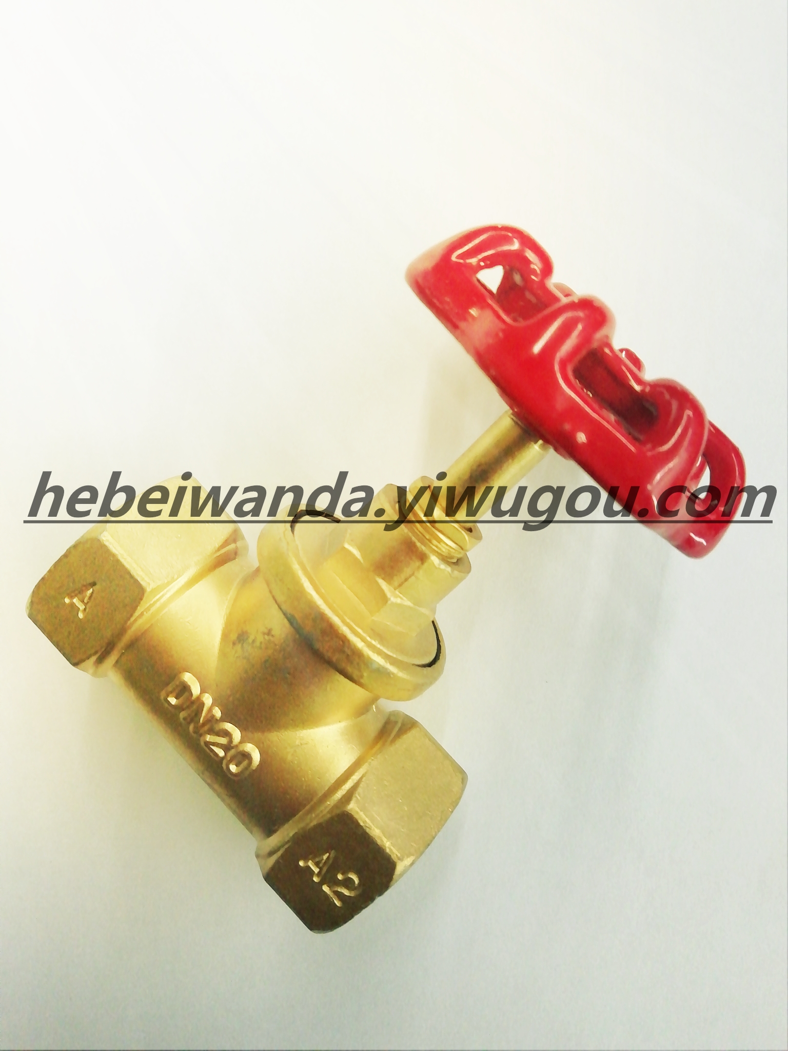 Brass stop valve (heavy) 