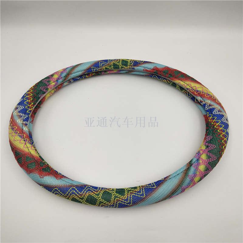 Wholesale export universal steering wheel cover universal ice silk road handle cover M non - genuine leather