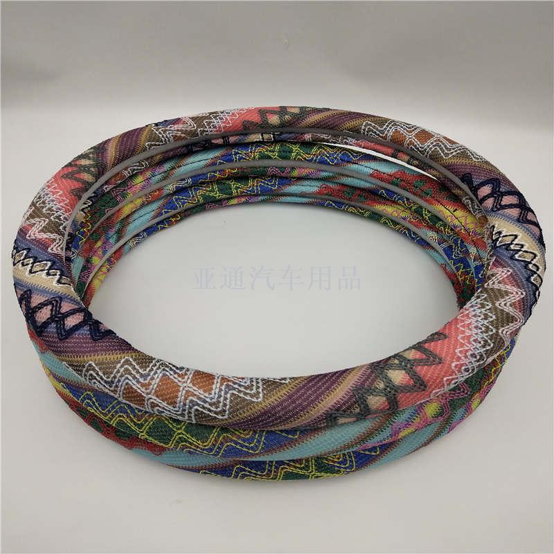 Wholesale export universal steering wheel cover universal ice silk road handle cover M non - genuine leather