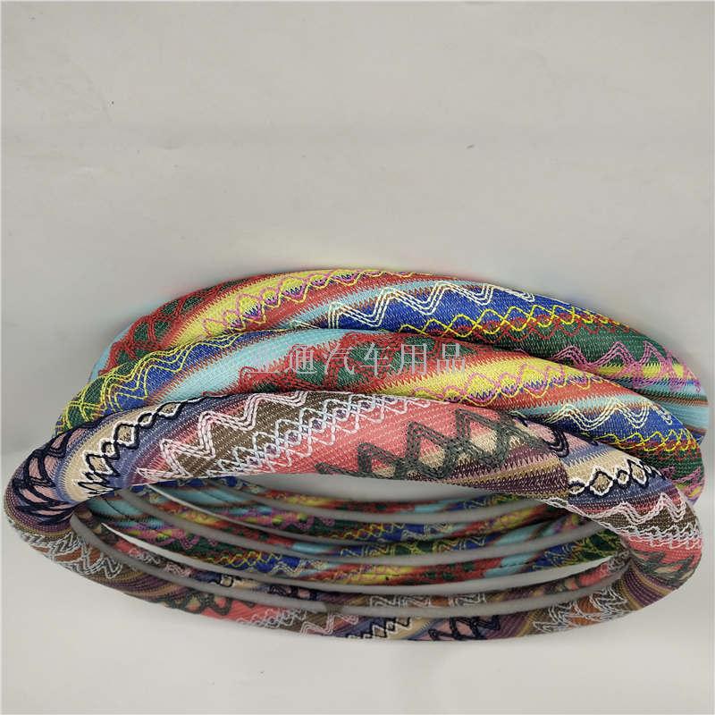 Wholesale export universal steering wheel cover universal ice silk road handle cover M non - genuine leather