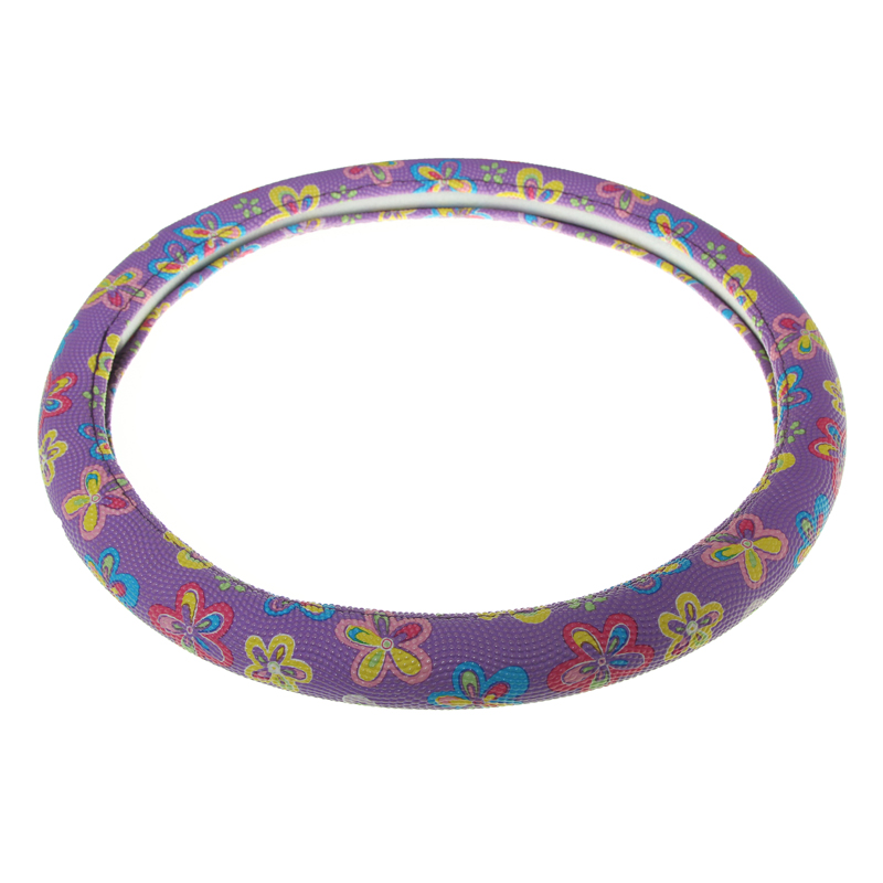 3D colorful pattern steering wheel cover antiskid steering wheel