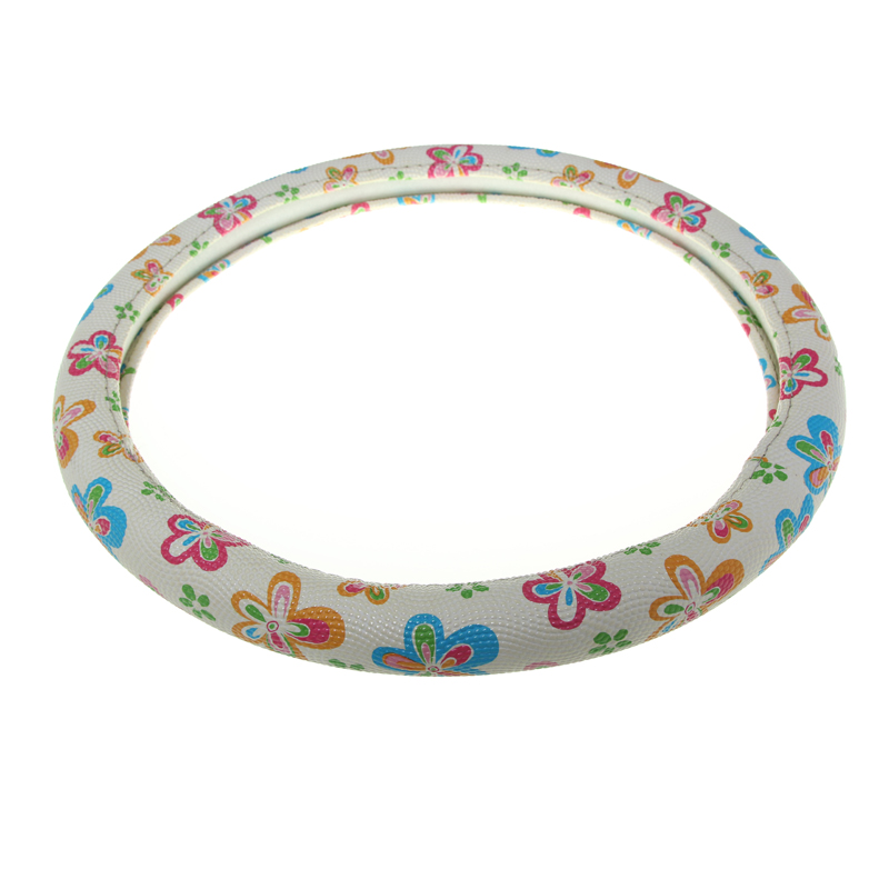 3D colorful pattern steering wheel cover antiskid steering wheel