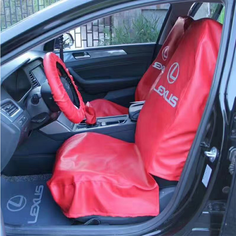 Car Supplies Steering Wheel Cover Washed Leather Seat Cover Car Repair Protective Supplies Anti-Fouling Oil Discharge 4S Shop Dedicated