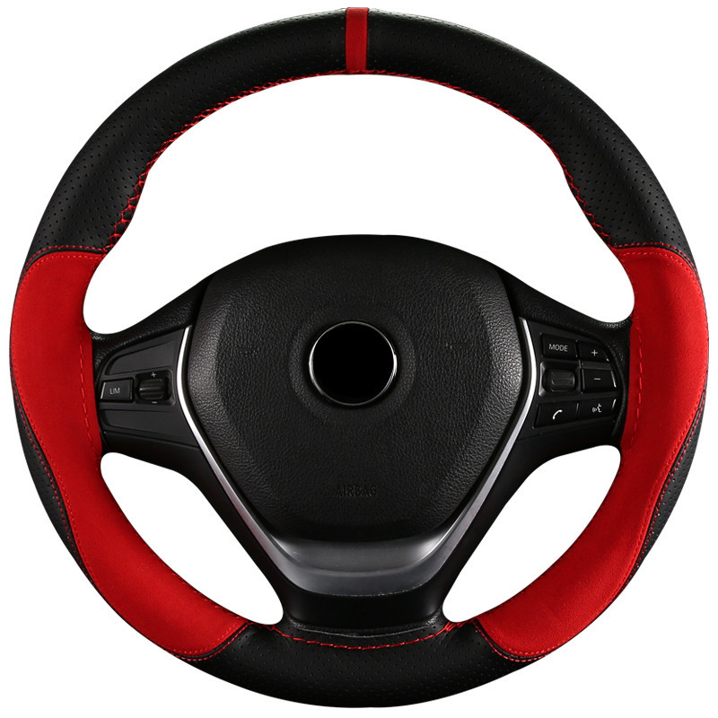 Sports Hand Sewing Steering Wheel Cover Four Seasons Universal Car Steering Wheel Cover NonSlip WearResistant 6621