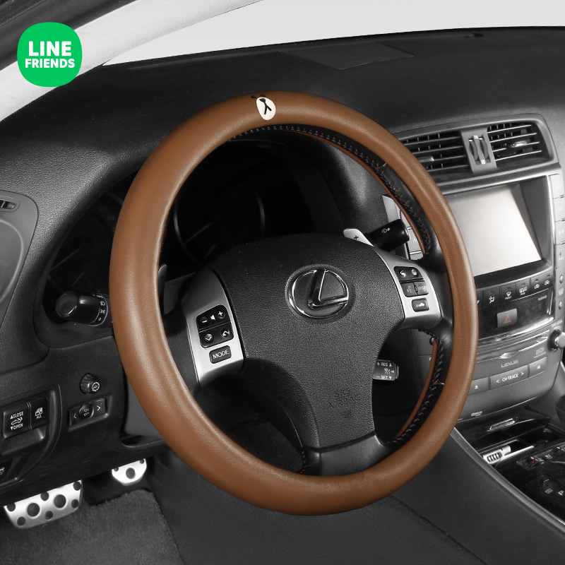 Car Summer Steering Wheel Cover Four Seasons Universal Personality Non-Slip Sweat-Absorbent Ultra-Thin and Cute Protective Handle Cover