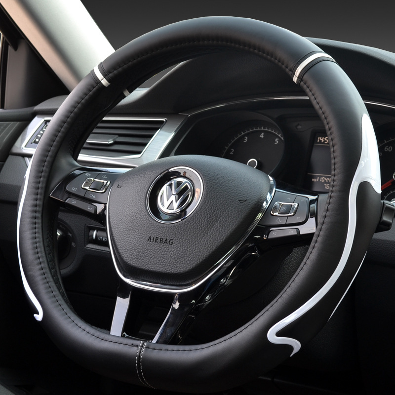 Cover Flat Car Four Seasons Steering Wheel Cover Pointed Mouth ConcaveConvex NonSlip Young Fashion Creative Style New
