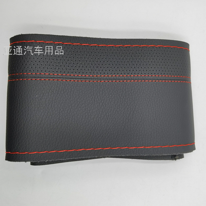 Wholesale Car Steering Wheel Cover Universal Hand Sewing Pu Handle Cover Hand Sewing Steering Wheel Cover Non-Leather