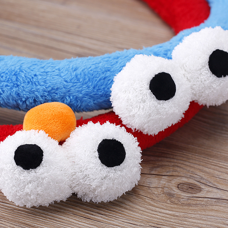 2018 Winter New Car Steering Wheel Cover Female Plush Cartoon Big Eyes Steering Wheel Cover Korean Cute Handle Cover