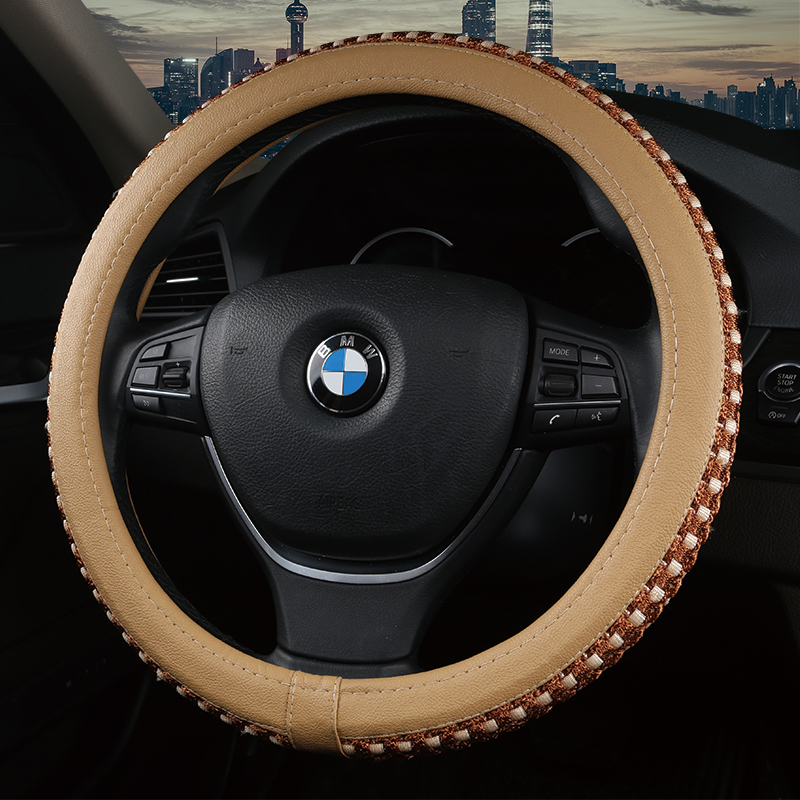 Car Steering Wheel Cover Ice Silk a Steering Wheel Cover Four Seasons Universal