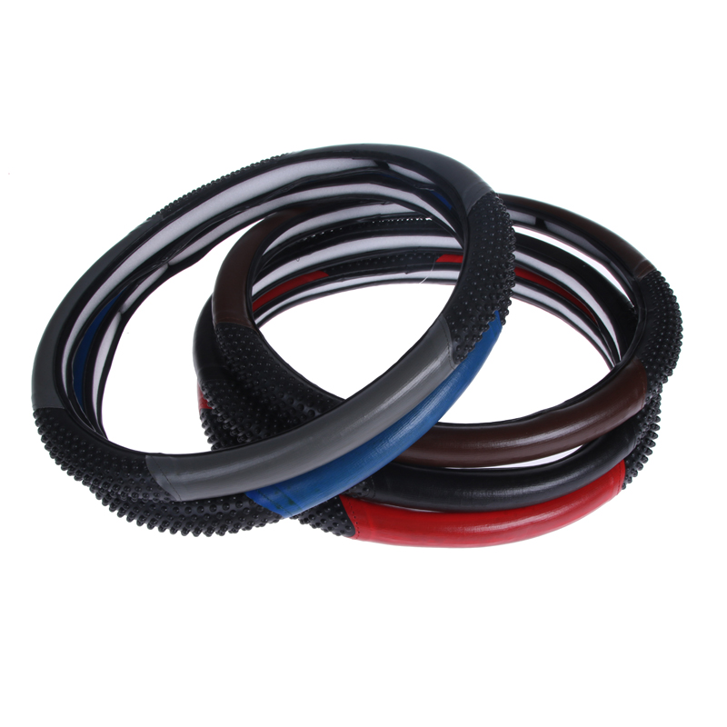 Car PVC material steering wheel cover high quality antiskid steering wheel cover  