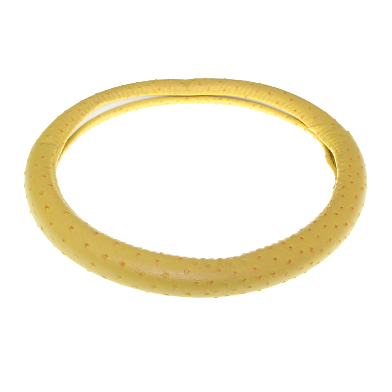 Single color PVC material 3D steering wheel cover antiskid shock absorption steering wheel  