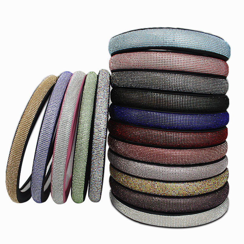 Wheel Cover Car Interior Diamond with Diamond Car Steering Wheel Cover Female Car Supplies Four Seasons Universal