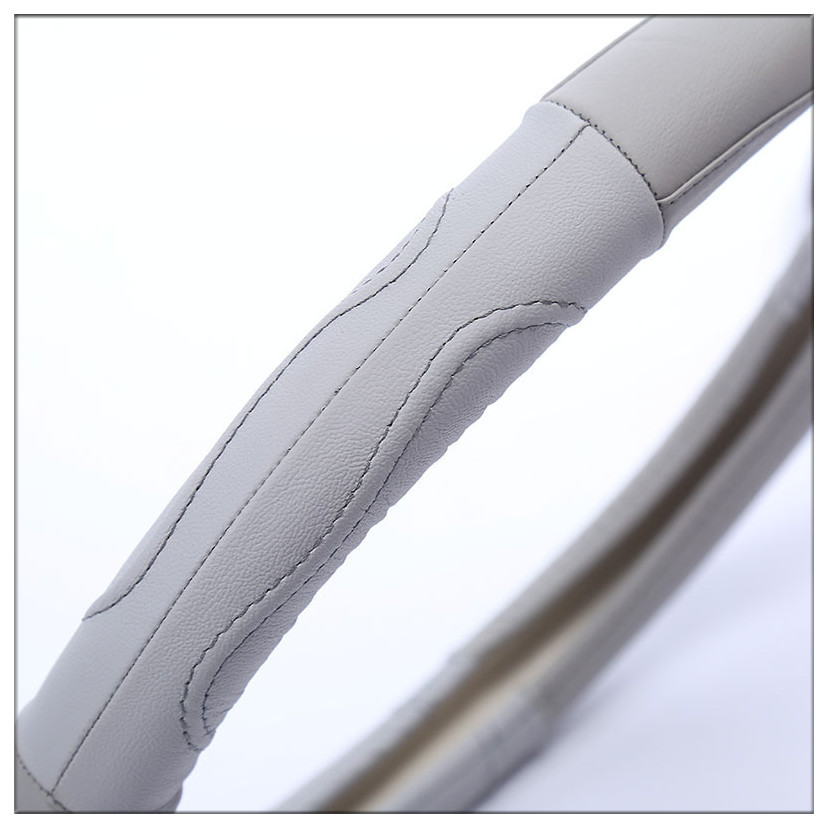 Hot sales of new Car Steering wheel cover Four Seasons Universal hand-stitched leather handle cover car interior Accessories manufacturers wholesale