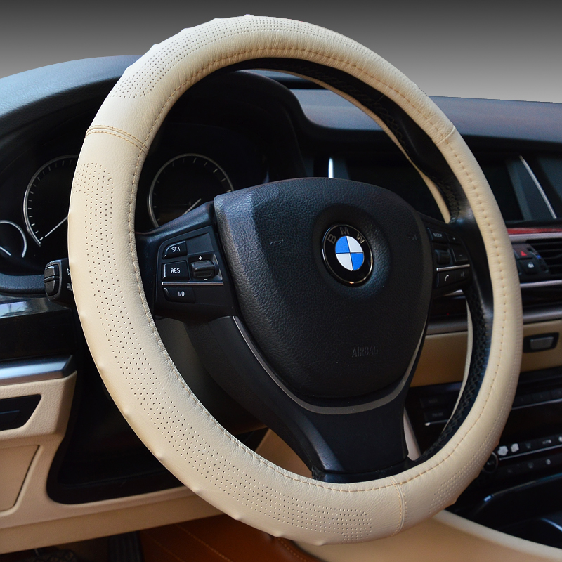 Anti slip and anti sweat leather for automobile, the 138 head layer leather steering wheel cover