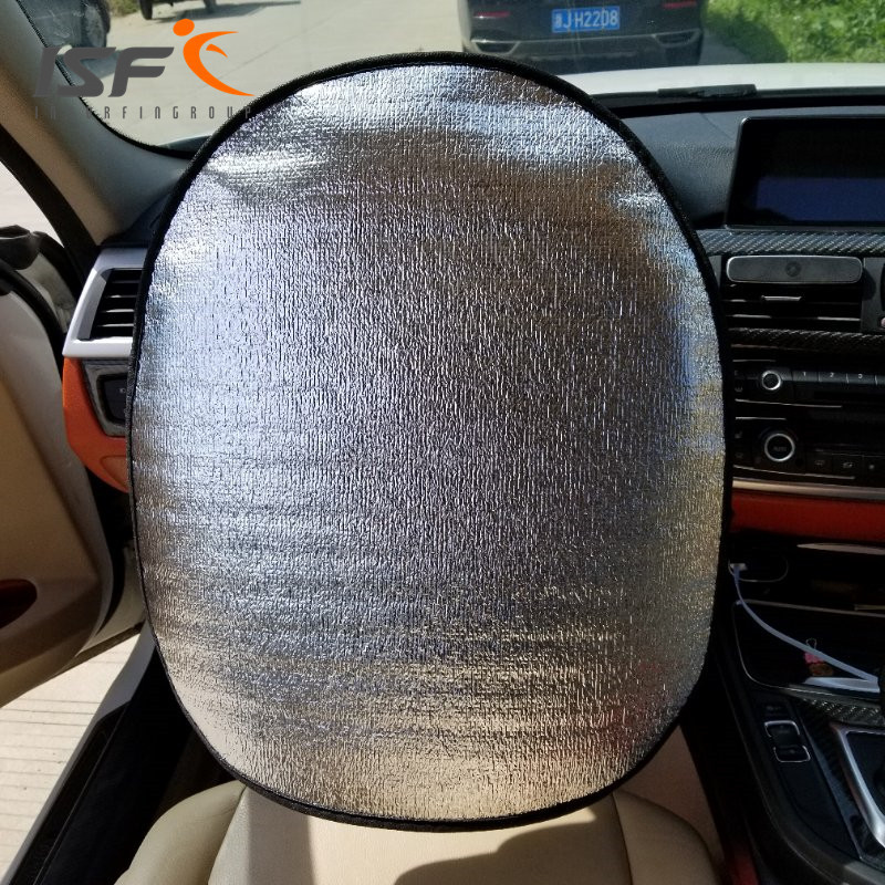 Car Supplies Summer Pearl Cotton Car Steering Wheel Cover Sun Protection Heat Insulation Steering Wheel Sun Block Car Sunshade