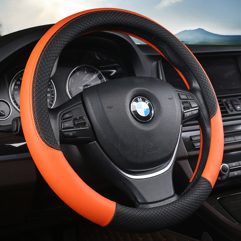 Wheel Cover Four Seasons Universal Embossed Handle Cover Summer Breathable Steering Wheel Cover Car Steering Wheel Cover