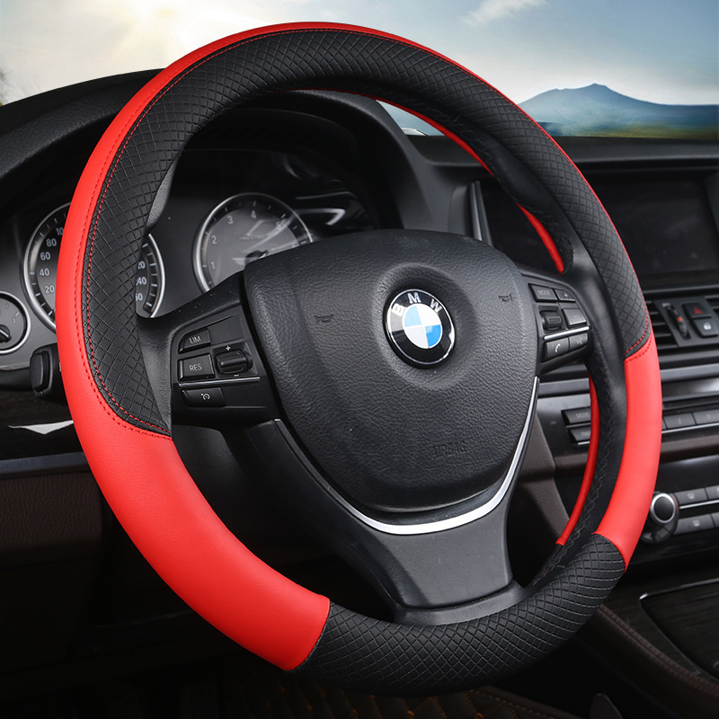 Wheel Cover Four Seasons Universal Embossed Handle Cover Summer Breathable Steering Wheel Cover Car Steering Wheel Cover