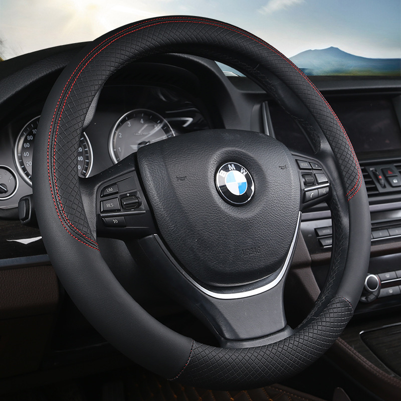 Wheel Cover Four Seasons Universal Embossed Handle Cover Summer Breathable Steering Wheel Cover Car Steering Wheel Cover