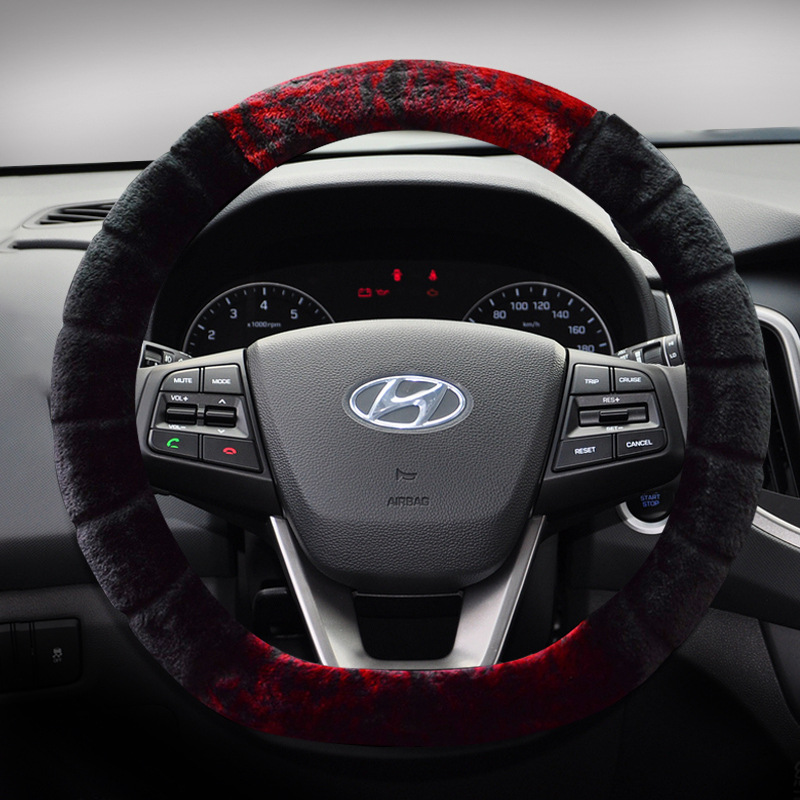 Suitable for Wholesale Beijing Hyundai Elantra Short Plush Steering Wheel Cover 2011 Old Elantra Special Cute