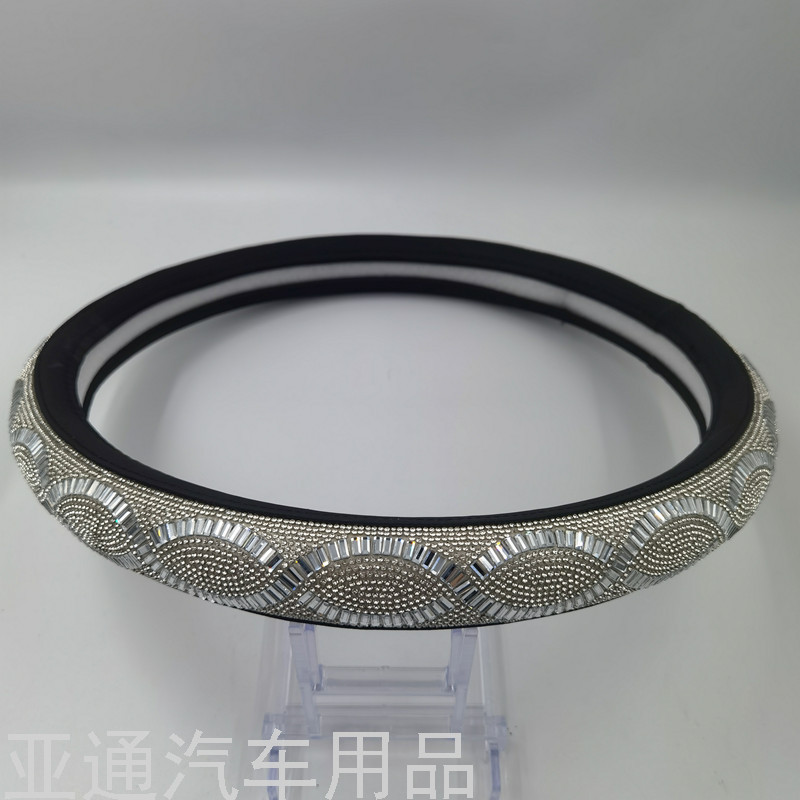 Car Supplies Steering Wheel Cover 4 Season Handle Cover Universal Steering Wheel Cover Car Beads Wheel Cover