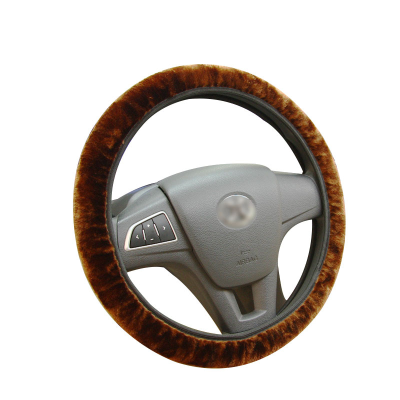 Cashmerelike Retractable Elastic Universal Car Steering Wheel Cover Elastic Handle Cover Plush Car Steering Wheel Cover
