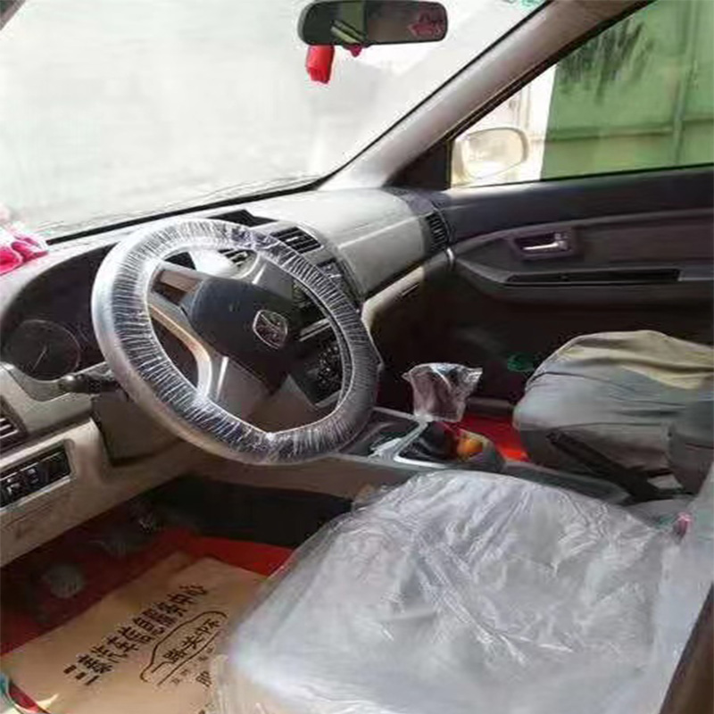 Disposable Steering Wheel Cover Plastic PE Seat Cover Car Supplies Protective Disposable Seat Cover Plastic Three-Piece Set