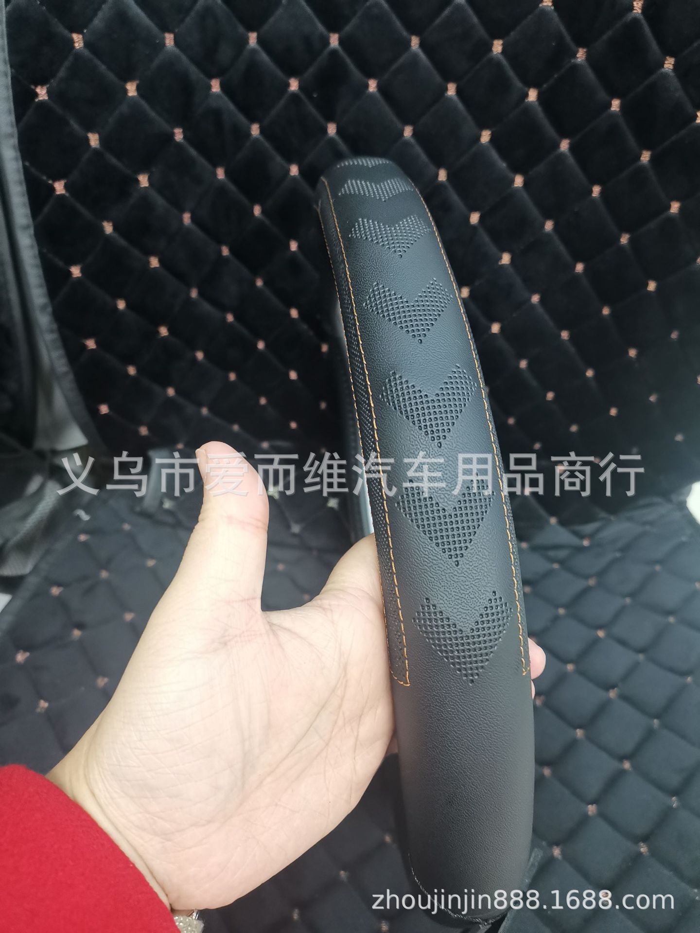 The factory wholesale automobile steering wheel covers imported leather automobile steering wheel 38cm automobile steering wheel
