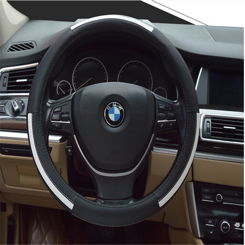 Car Non-Slip Genuine Leather Steering Wheel Cover 150 Sports Version Cowhide Universal Steering Wheel Cover
