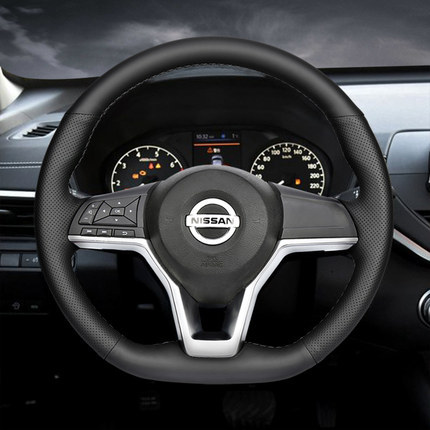 Steering Wheel Cover Genuine Leather Hand Sewing Qijun Xiaoke Teana Qida Jinke Sunshine Terra Classic Handle Cover