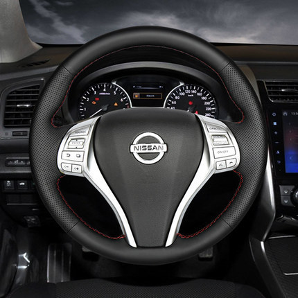 Steering Wheel Cover Genuine Leather Hand Sewing Qijun Xiaoke Teana Qida Jinke Sunshine Terra Classic Handle Cover