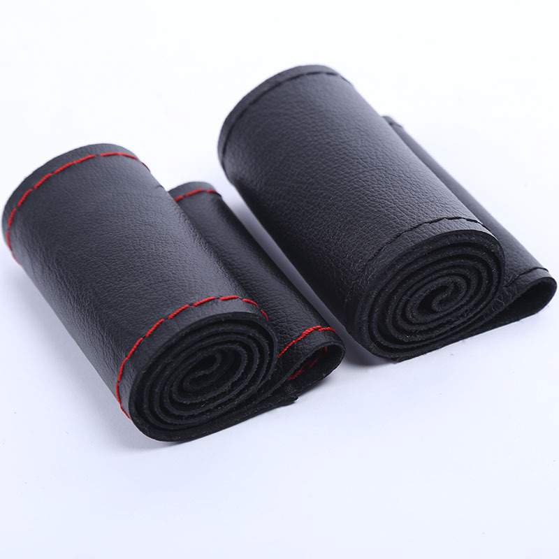 Hand-sewn leather Steering wheel cover non-slip sweat absorption set four Seasons GENERAL Motors direction cover source Manufacturer Direct