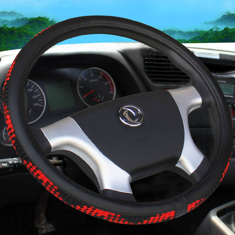 Large Truck Truck Bus Engineering Car Handle Set Color Woven Ice Silk Steering Wheel Cover