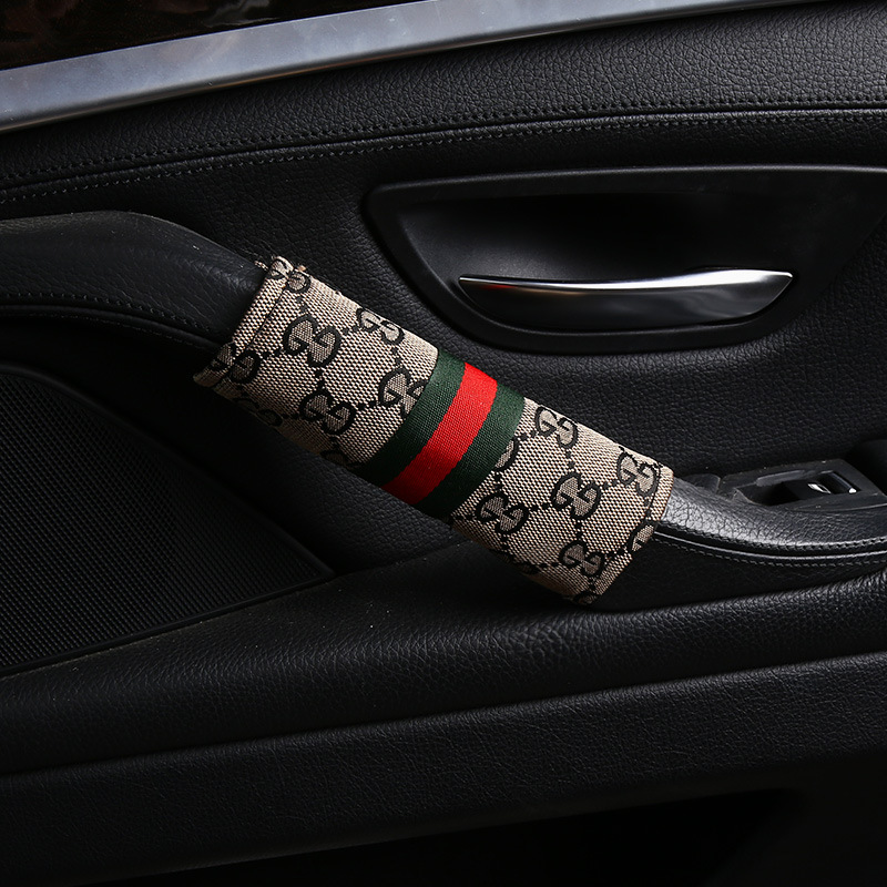 Car Steering Wheel Cover Simple Classic Interior Four Seasons Universal Shoulder Sleeve Door Handle Cover Handle Cover Brake Cover