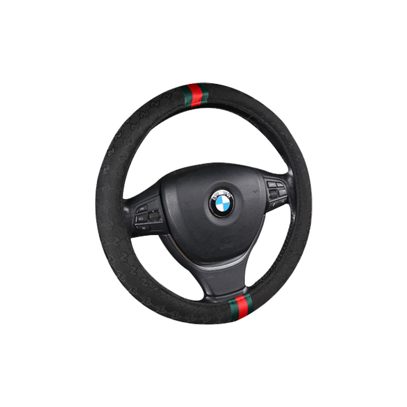 Car Steering Wheel Cover Simple Classic Interior Four Seasons Universal Shoulder Sleeve Door Handle Cover Handle Cover Brake Cover