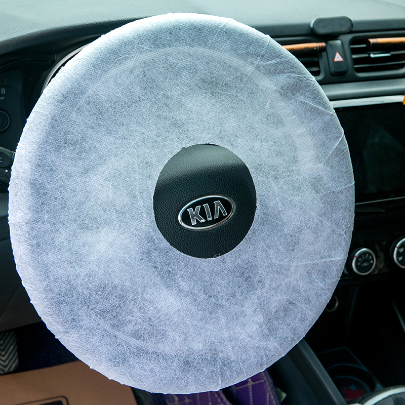 Exclusive for Cross-Border Disposable Steering Wheel Cover Seat Cover 4S Shop Auto Repair Protection Disposable Non-Woven Fabric Three Or Four Piece Suit