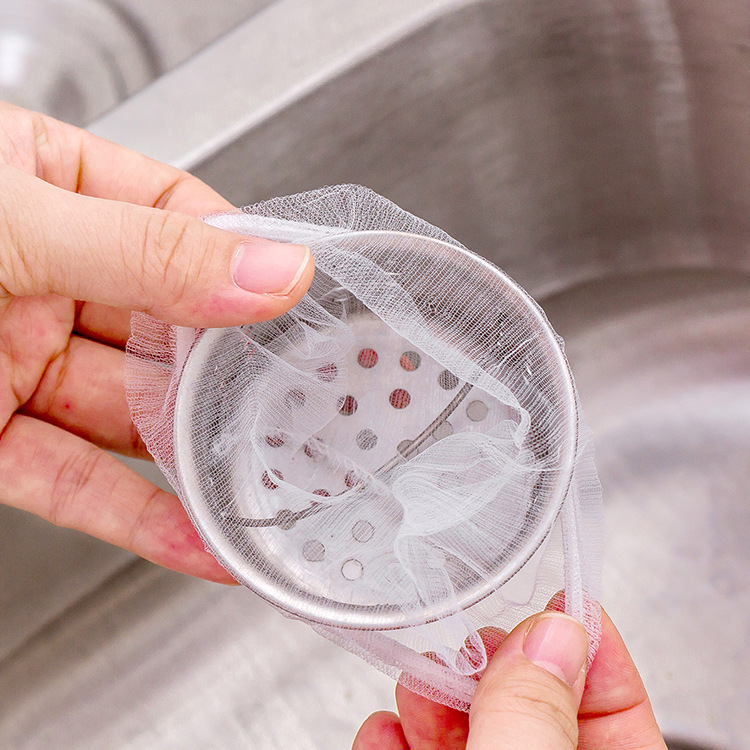 30 Drain Residue Filter Garbage Bags Anti-Blocking Kitchen Sink Draining Bag Sink Filter Net