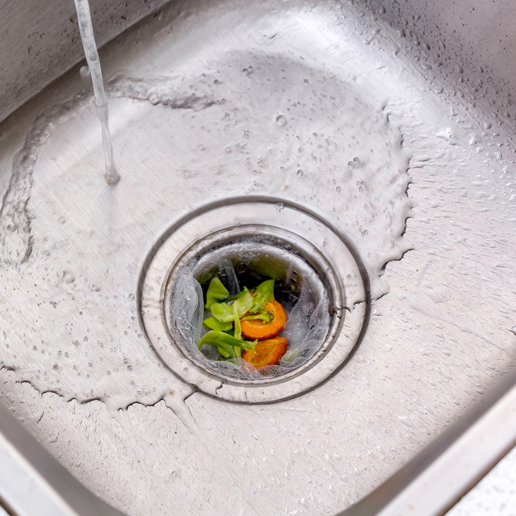 30 Drain Residue Filter Garbage Bags Anti-Blocking Kitchen Sink Draining Bag Sink Filter Net