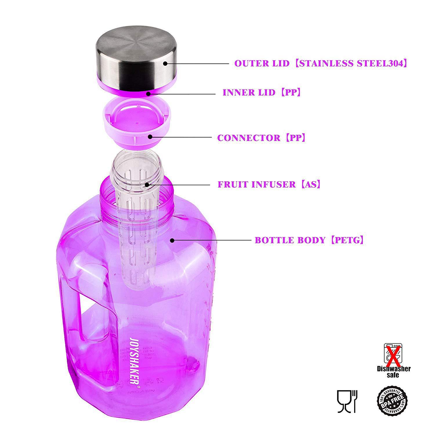 Xinyuetang Factory New Style Water Bottles Fruit Filter Bottle Petg2.2l Fitness Kettle Kit